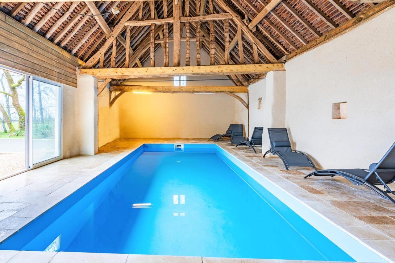 Crazy Villa Champs Corons 61 - Interior Heated Pool - 2H From Paris - 30P Les Menus Exteriör bild
