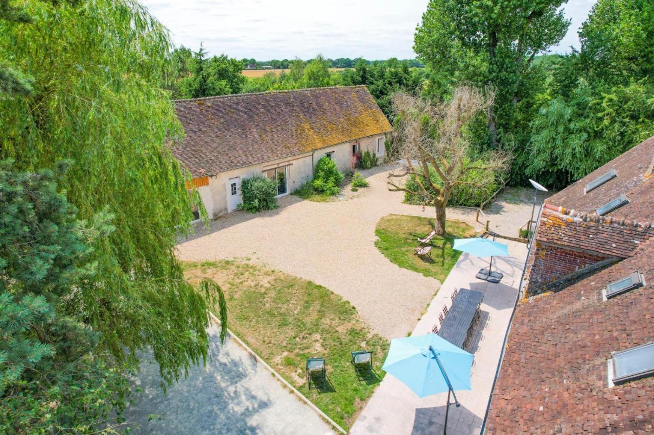 Crazy Villa Champs Corons 61 - Interior Heated Pool - 2H From Paris - 30P Les Menus Exteriör bild