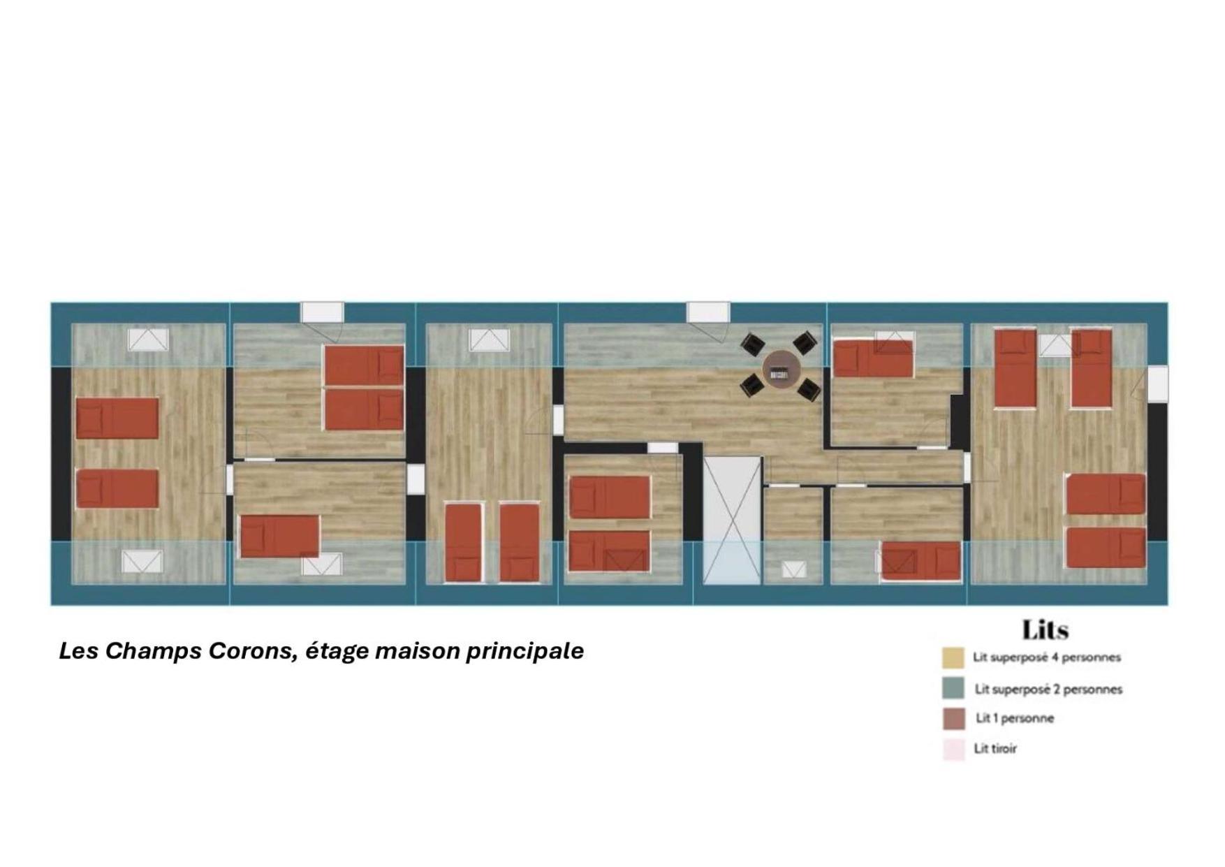Crazy Villa Champs Corons 61 - Interior Heated Pool - 2H From Paris - 30P Les Menus Exteriör bild
